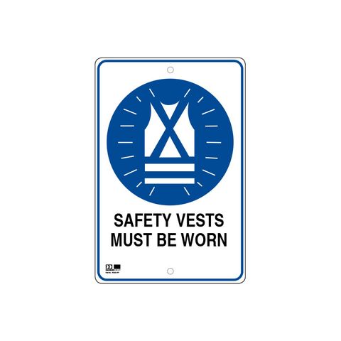 Pilot Sign - Safety Vests - 300 x 450 x 1.4mm Polypropylene