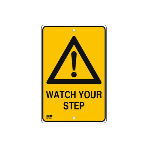 Pilot Sign - Watch Your Step - 300 x 450 x 1.4mm Polypropylene