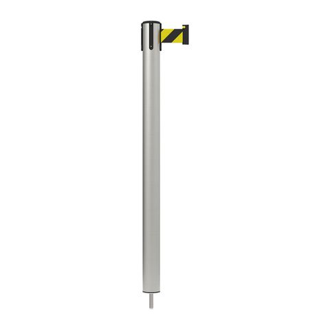 Neata Belt Post In-floor Flexi - Black/Yellow