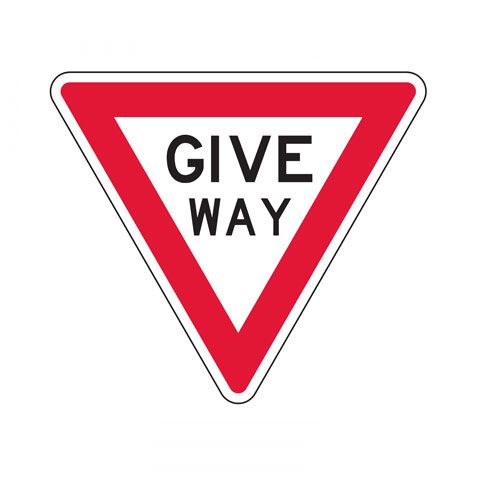Sign - Give Way 750mm