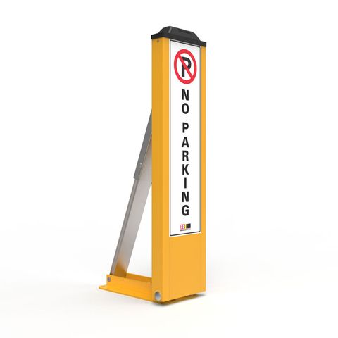 Fold Down Parking Space Protector - No Parking