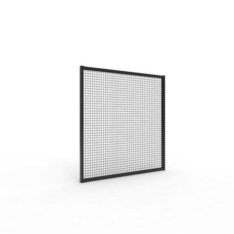 De-Fence Mesh Panel 1150 high x 1200mm Post Centres - Powder Coated Black