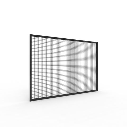 De-Fence Mesh Panel 1150 high x 1700mm Post Centres - Powder Coated Black