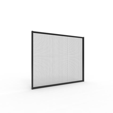 De-Fence Mesh Panel 1150 high x 1500mm Post Centres - Powder Coated Black