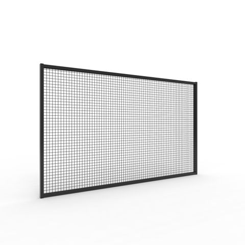 De-Fence Mesh Panel 1150 high x 2000mm Post Centres - Powder Coated Black