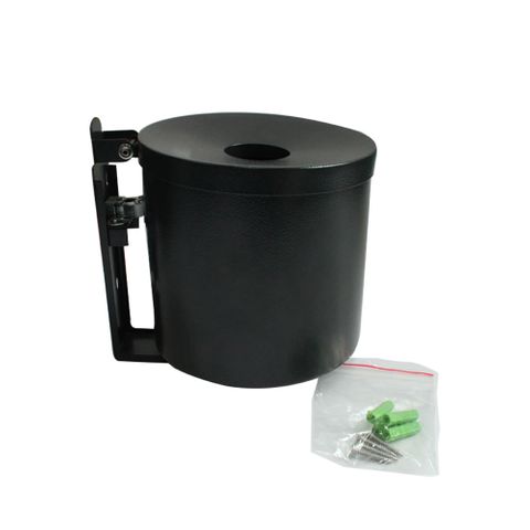 Outdoor Smoker's Bin - Wall Mounted 2.5lt - Powder Coated Black