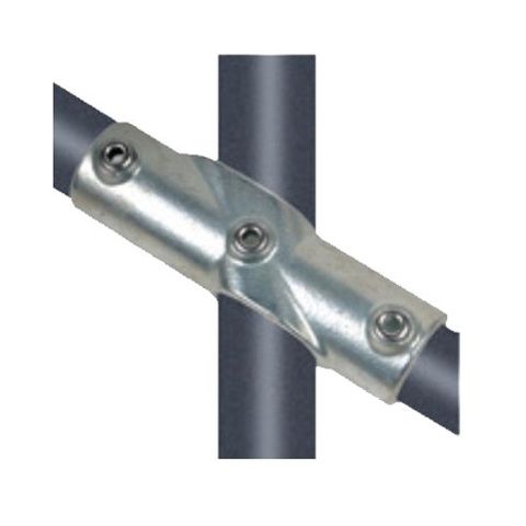 NoWeld 130 -  Adjustable Mid through (30 deg to 45 deg) 48.3mm Connector - Galvanised