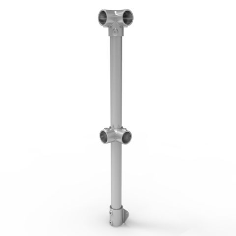 NoWeld Corner Post Vertical Mount - Galvanised