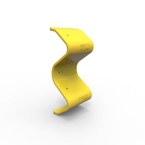 W-Beam Rail End Boot - Yellow LLDPE