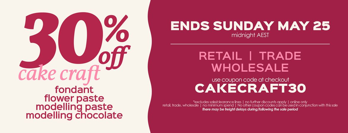 30% off Cake Craft Fondant