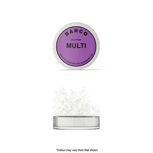 BARCO | FLITTER GLITTER | MULTI COLOUR (WHITE) | NON TOXIC | 10ML