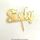 NUMBER SIXTY GOLD MIRROR ACRYLIC CAKE TOPPER