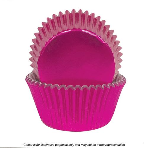 CAKE CRAFT | 408 PINK FOIL BAKING CUPS | PACK OF 72