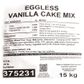 BAKELS | EGGLESS CAKE MIX | 15KG