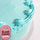 FROZEN BLUE DECORATED CAKE | WHITE MUD | 8" ROUND | BLANK CANVAS CAKES