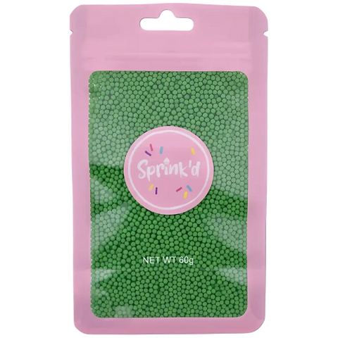 SPRINK'D | SUGAR BALLS | GREEN | 2MM | 60G