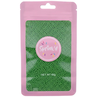 SPRINK'D | SUGAR BALLS | GREEN | 2MM | 60G