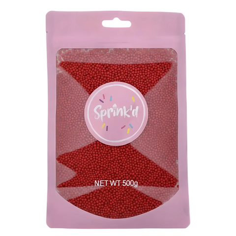 SPRINK'D | SUGAR BALLS | RED | 2MM | 500G