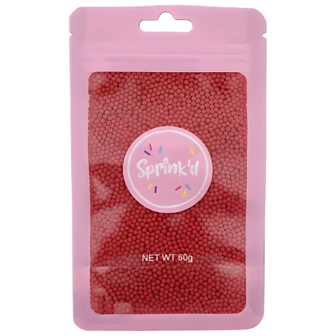 SPRINK'D | SUGAR BALLS | RED | 2MM | 60G