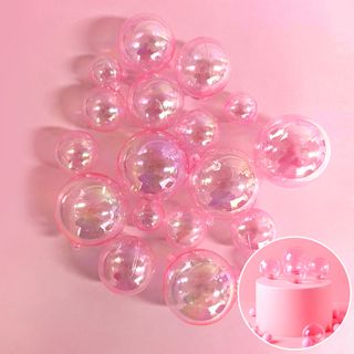 PINK OPAQUE | DECO BALL TOPPER | 20 PC SET