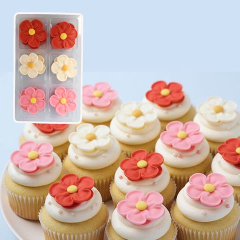 LARGE 5 PETAL FLOWERS | ASSORTED| 12 PIECE PACK