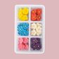 SMALL 5 PETAL SUGAR FLOWERS ASSORTED | 42 PIECE PACK