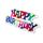 MULTI COLOUR HAPPY BIRTHDAY SIGN | 1 PIECE