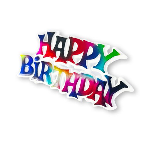 MULTI COLOUR HAPPY BIRTHDAY SIGN | 1 PIECE