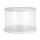 CLEAR TUBE CAKE BOX | 10X10X9 INCH | WHITE LID & BASE