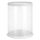 CLEAR TUBE CAKE BOX | 8X8X12 INCH | WHITE LID & BASE