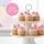 DAISY SWIRL SUGAR FLOWERS PINK | BOX OF 150