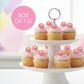 DAISY SWIRL SUGAR FLOWERS PINK | BOX OF 150