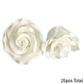 LARGE ROSE WHITE | SUGAR FLOWERS | BOX OF 25