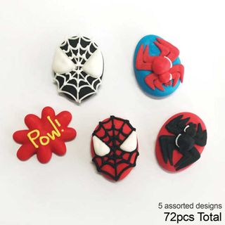 SPIDERMAN | SUGAR DECORATIONS | BOX OF 72