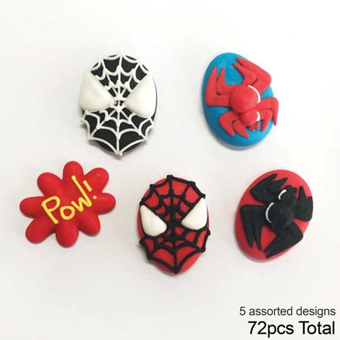 SPIDERMAN | SUGAR DECORATIONS | BOX OF 72