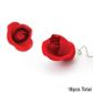 SINGLE ROSE SMALL RED | SUGAR FLOWERS | BOX OF 18