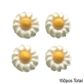 DAISY SWIRL SUGAR FLOWERS WHITE | BOX OF 150