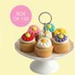 DAISY SWIRL SUGAR FLOWERS ASSORTED | BOX OF 150