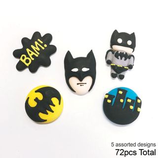 BATMAN | SUGAR DECORATIONS | BOX OF 72