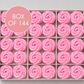 MEDIUM SWIRL ROSE SUGAR FLOWERS PINK | BOX OF 144