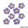LARGE 5 PETAL SUGAR FLOWERS PURPLE | BOX OF 96