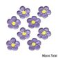 LARGE 5 PETAL SUGAR FLOWERS PURPLE | BOX OF 96