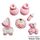 CHRISTENING ASSORTMENT BABY PINK | SUGAR DECORATIONS | BOX OF 144