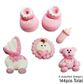 CHRISTENING ASSORTMENT BABY PINK | SUGAR DECORATIONS | BOX OF 144