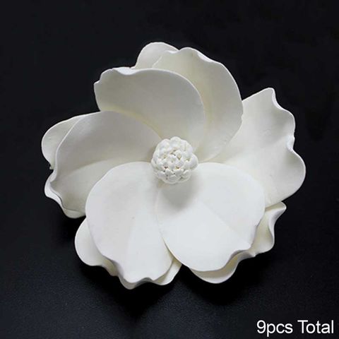 LARGE WHITE MAGNOLIA | SUGAR FLOWERS | BOX OF 9