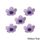 BLOSSOMS PURPLE SMALL | SUGAR FLOWERS | BOX OF 1000