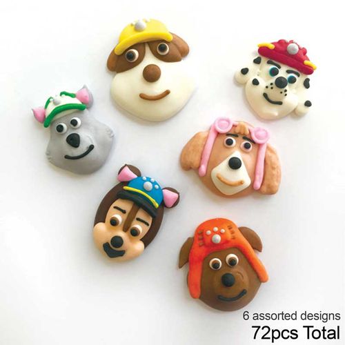 PAW PATROL | SUGAR DECORATIONS | BOX OF 72