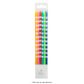 WISH | TALL BRIGHT CANDLE WITH STRIPES | 12 CANDLES