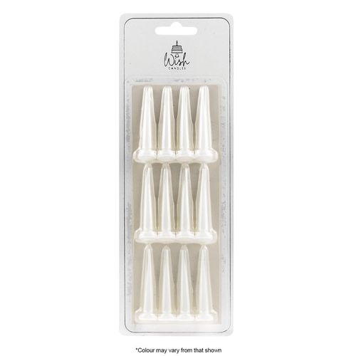 WISH | BULLET CANDLES | WHITE | 12 CANDLES