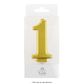 WISH | NUMBER 1 | GOLD METALLIC CANDLE